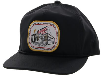 Hooey "Neon" Hooey Black 5-Panel Trucker with Red / White / Yellow Patch