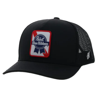 Hooey Pabst Blue Ribbon Black Snapback Cap