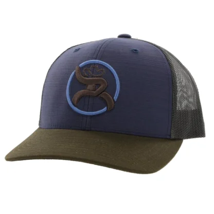 Roughy "Strap"  Navy / Olive Snapback Cap