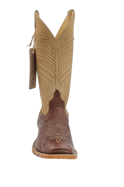 Anderson Bean Mens Kango Tobac Smooth Ostrich Tan Top Boots - Image 2