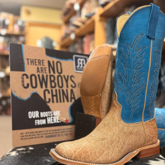 Anderson Bean Light Tan Tipped Elephant Cowboy Boots 339040