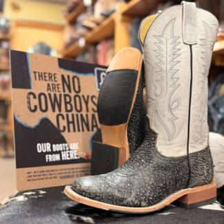 Anderson Bean Grey Safari Cape Buffalo Cowboy Boots 339048