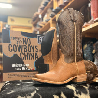 Anderson Bean Brandy Bruciato Smooth Ostrich Cutter Toe Cowboy Boots 360482