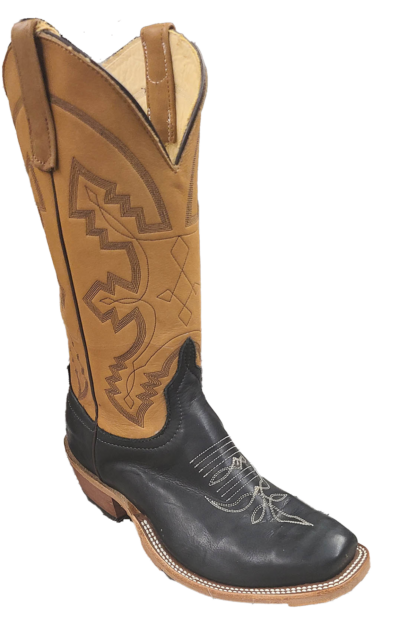 Anderson Bean Black Oiled Pig Cowboy Boots