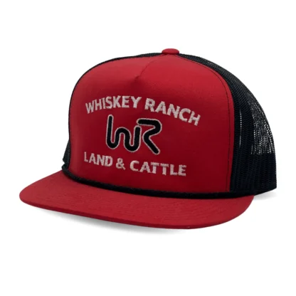 Whiskey Bent Waylon Red Snapback Cap