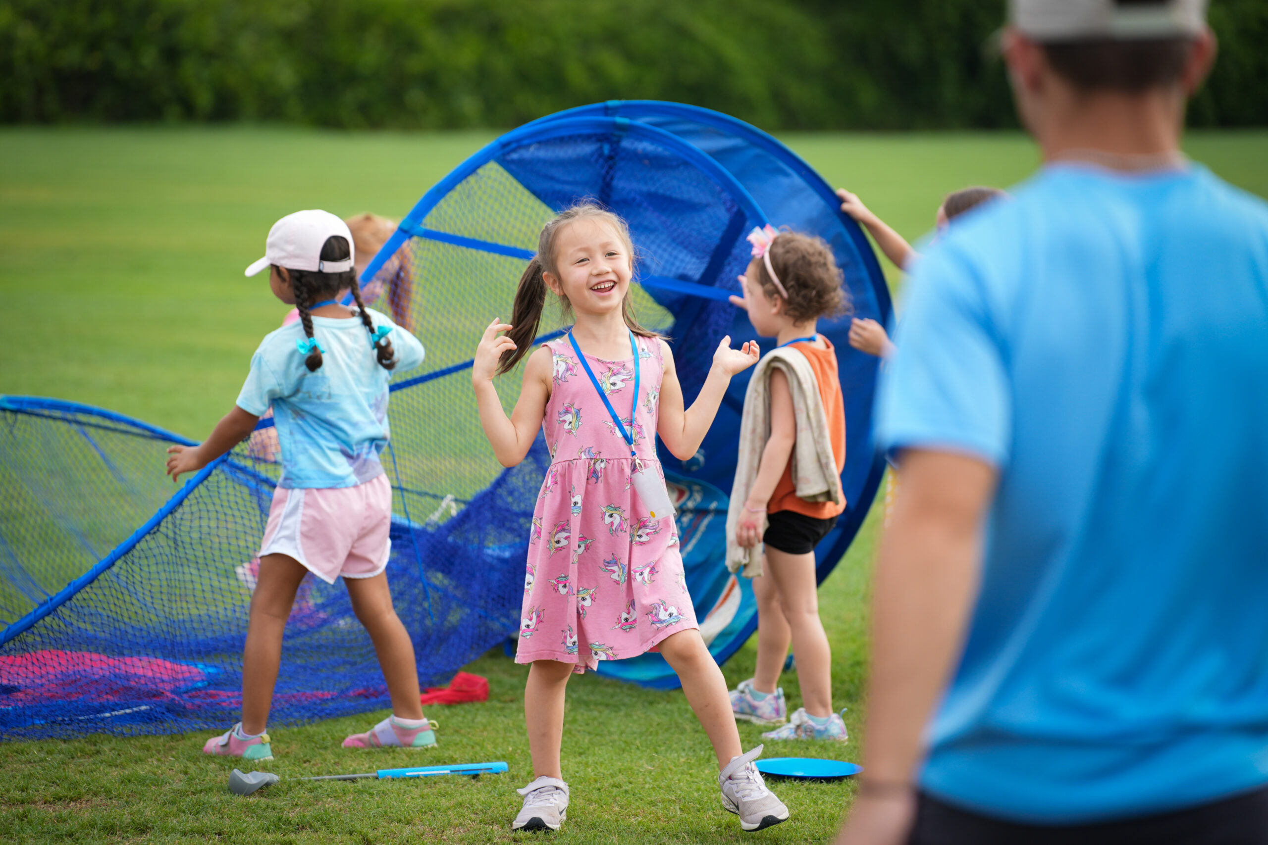 Kids at a G1 Golf outdoor session
