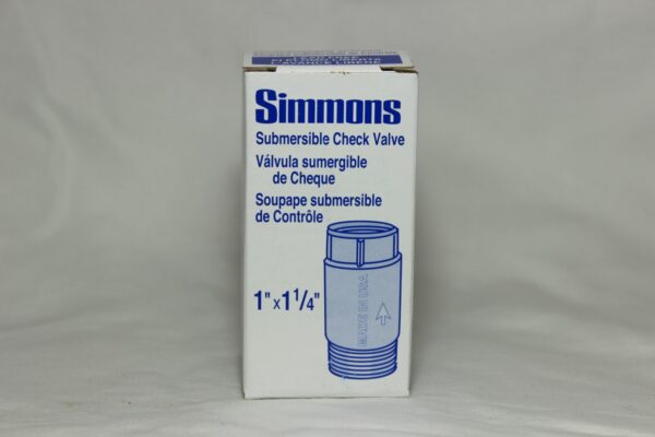 Simmons Submersible Check Valve 1"x1 1/4"-All Sales Final - Image 2